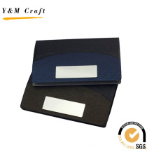 Promotional Gift Stainless Steel PU Leather Business Card Holder
